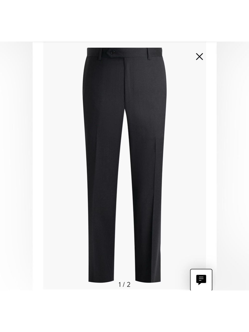 NWT Samuelson Flat Front Straight Leg Wool Dress Pants Size 40R
